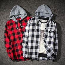 Load image into Gallery viewer, vetement femme 2019 hoodies Tracksuit Men's Autumn Casual Plaid Shirts Long Sleeve Pullover Shirt