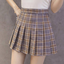 Load image into Gallery viewer, XS-3XL Women Skirt Preppy Style High Waist Chic Stitching Skirts Summer Student Pleated Skirt
