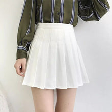 Load image into Gallery viewer, XS-3XL Women Skirt Preppy Style High Waist Chic Stitching Skirts Summer Student Pleated Skirt
