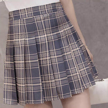 Load image into Gallery viewer, XS-3XL Women Skirt Preppy Style High Waist Chic Stitching Skirts Summer Student Pleated Skirt