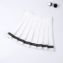Load image into Gallery viewer, XS-3XL Women Skirt Preppy Style High Waist Chic Stitching Skirts Summer Student Pleated Skirt