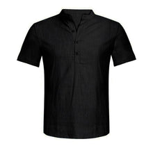 Load image into Gallery viewer, Men shirt Summer Casual Blouse Cotton Linen shirt