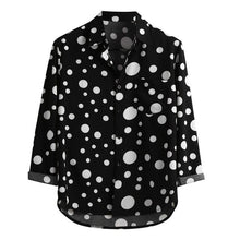 Load image into Gallery viewer, England Style Fashion Polka Dot Print Shirt Men Summer Long Lseeve Men Luxury Shirt