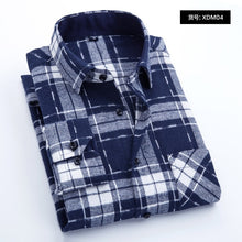 Load image into Gallery viewer, Quality Flannel Plaid Men Shirt Cotton Spring Autumn Casual Long Sleeve Dress Shirts