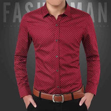 Load image into Gallery viewer, Men's Casual Shirt Slim Fit Men's Casual Button Down Shirt Long Sleeve Formal Dress Shirts