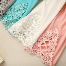 Load image into Gallery viewer, Women Summer Hollow Lace Stretch Lleggings Thin Sports